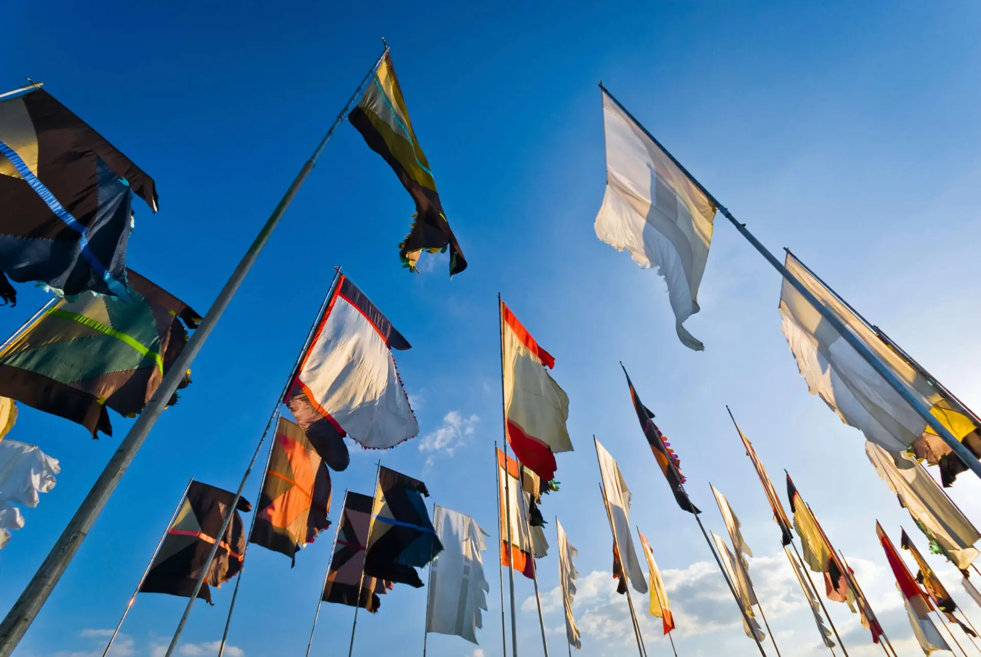 Glastonbury Festival flags